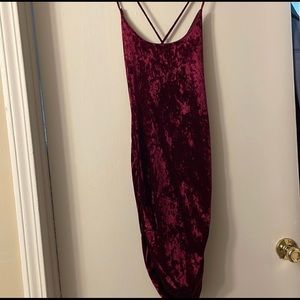 Charlotte Russe Red Velvet Dress